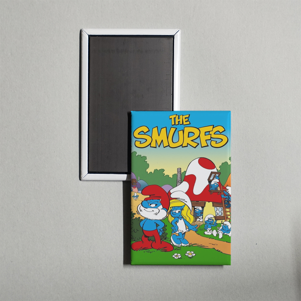 The Smurfs TV Show Fridge Magnet