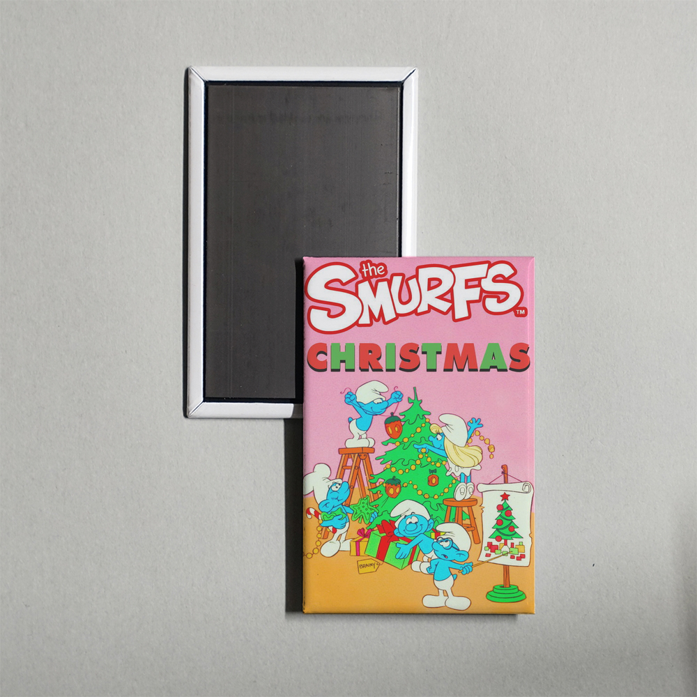 The Smurfs Christmas Special Mini Movie Fridge Magnet