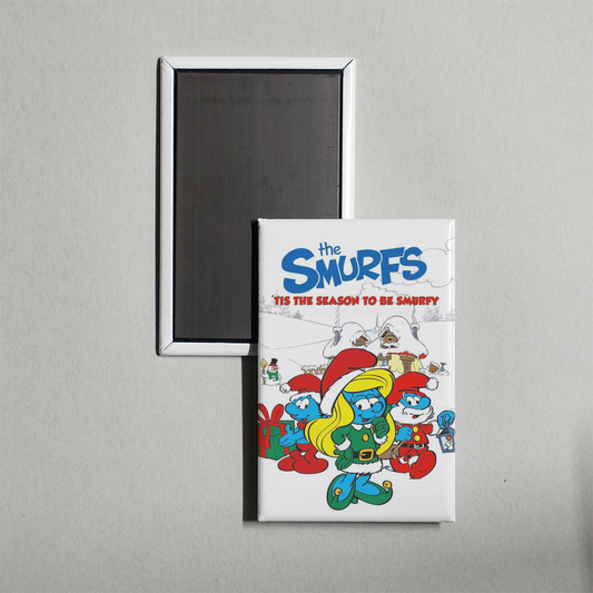 The Smurfs 'Tis the Season to Be Smurfy Mini Movie Fridge Magnet