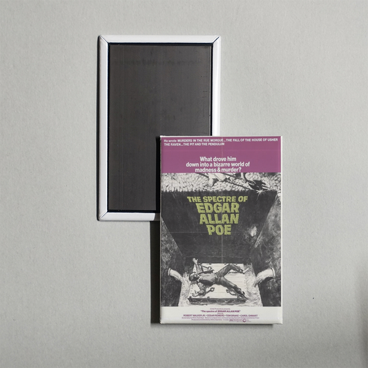 The Spectre of Edgar Allan Poe Mini Movie Fridge Magnet