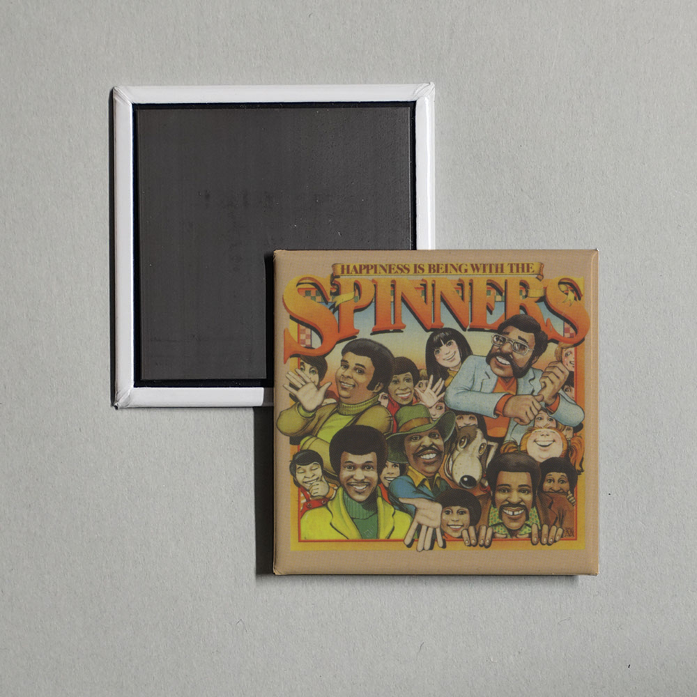 The Spinners - Happiness Is Being With the Spinners Album Cover Fridge Magnet