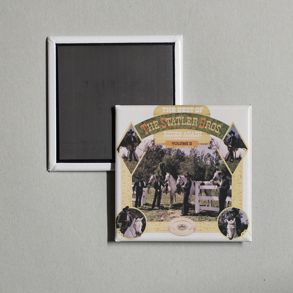 The Statler Brothers - The Best Of The Statler Bros. Rides Again, Volume II Album Cover Fridge Magnet