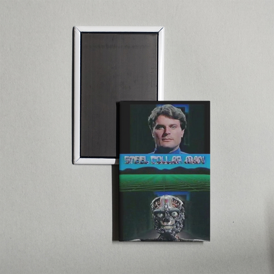 The Steel Collar Man Mini Movie Fridge Magnet