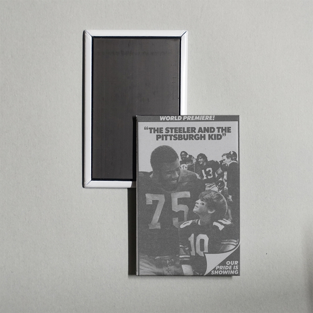 The Steeler and the Pittsburgh Kid Mini Movie Fridge Magnet