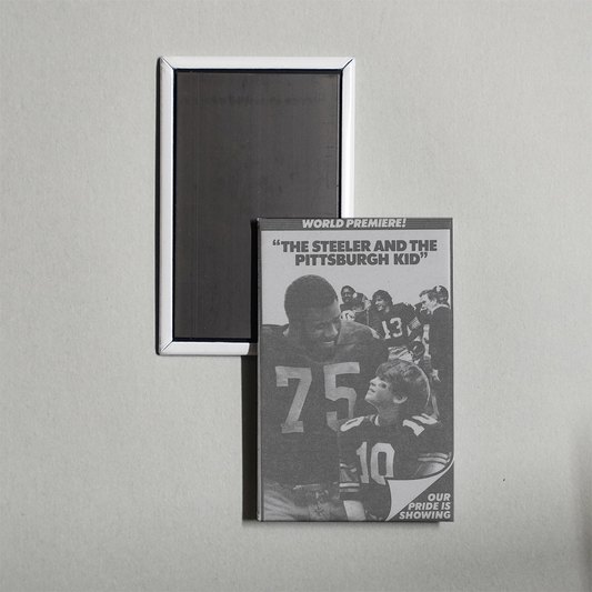 The Steeler and the Pittsburgh Kid Mini Movie Fridge Magnet