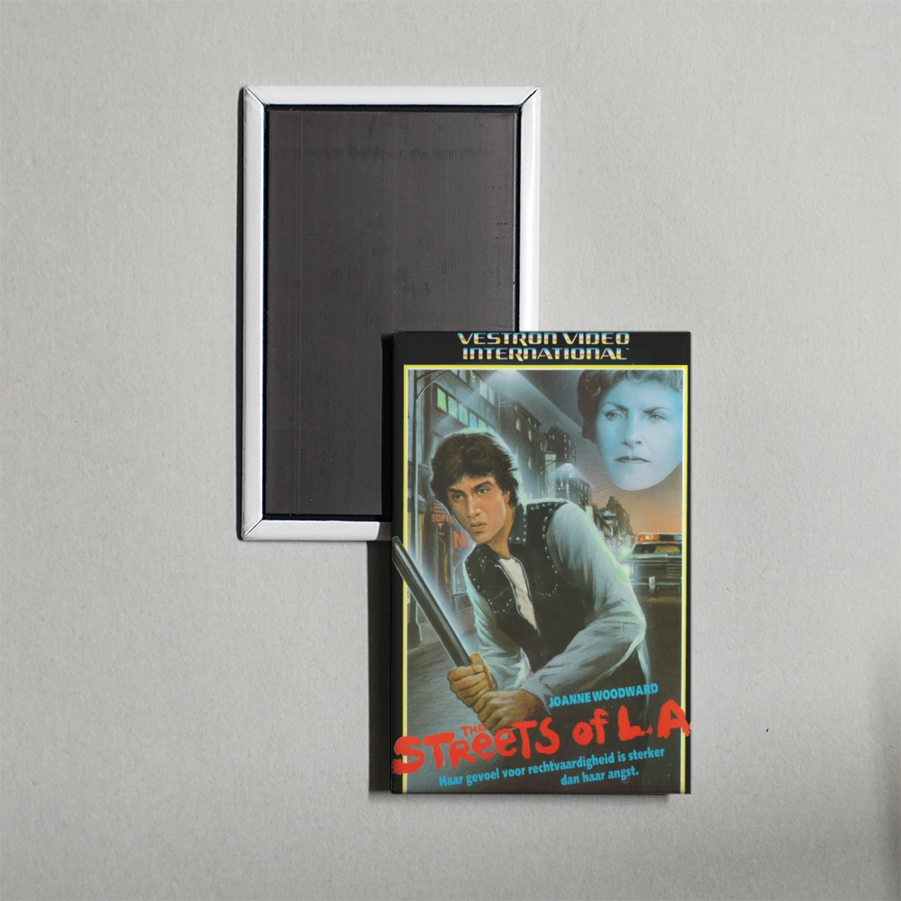 The Streets of L.A. Mini Movie Fridge Magnet