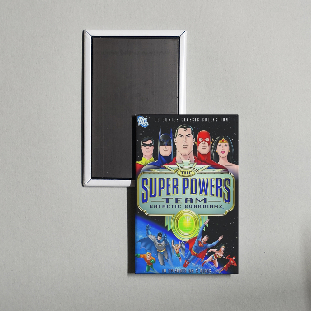 The Super Powers Team Galactic Guardians TV Show Fridge Magnet