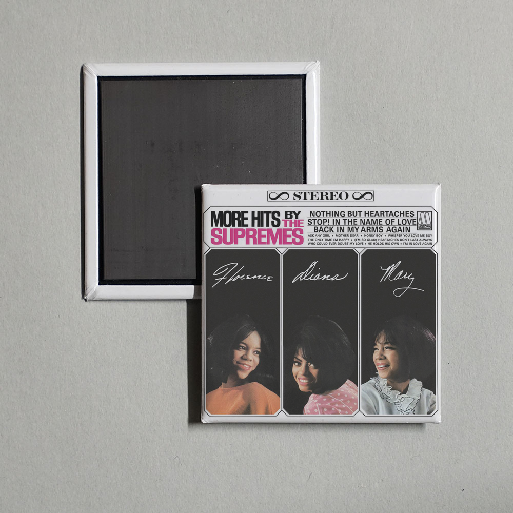 The Supremes - More Hits By The Supremes Album Cover Fridge Magnet