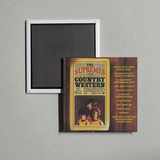 The Supremes - The Supremes Sing Country Western & Pop Album Cover Fridge Magnet