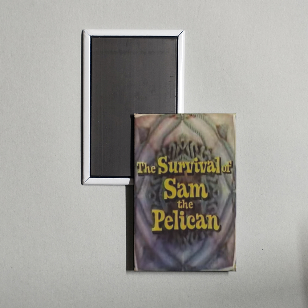 The Survival of Sam the Pelican Mini Movie Fridge Magnet