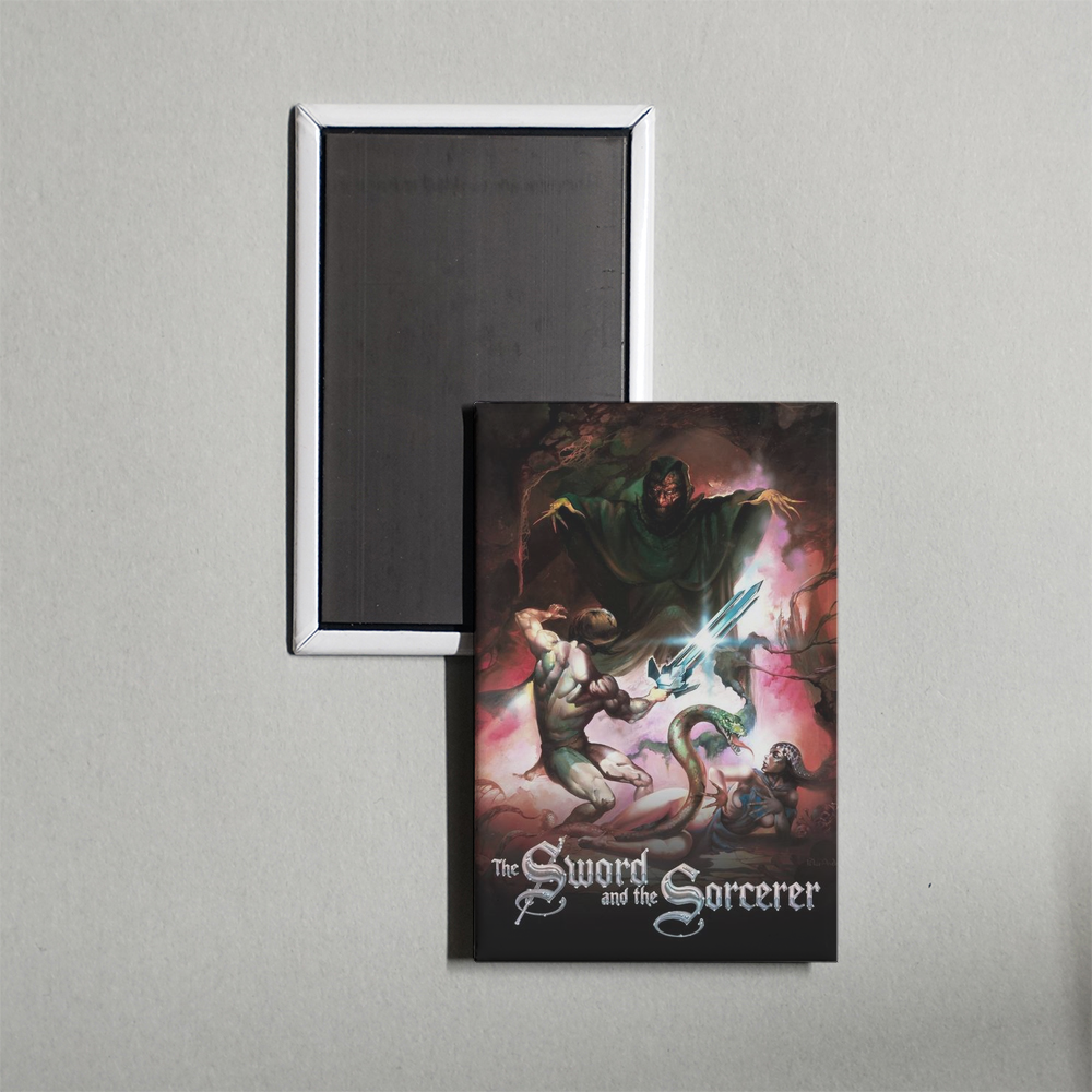 The Sword and the Sorcerer Mini Movie Fridge Magnet