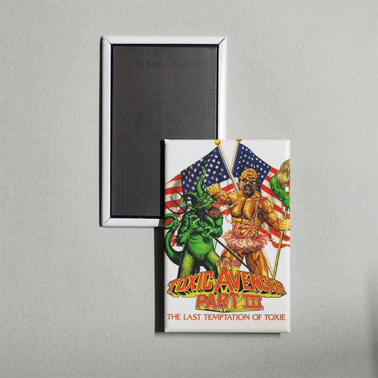 The Toxic Avenger Part III The Last Temptation of Toxie Mini Movie Fridge Magnet