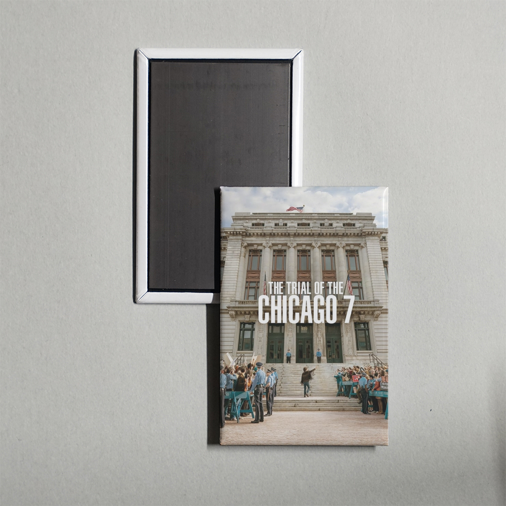 The Trial of the Chicago 7 Mini Movie Fridge Magnet