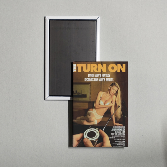 The Turn-On Mini Movie Fridge Magnet