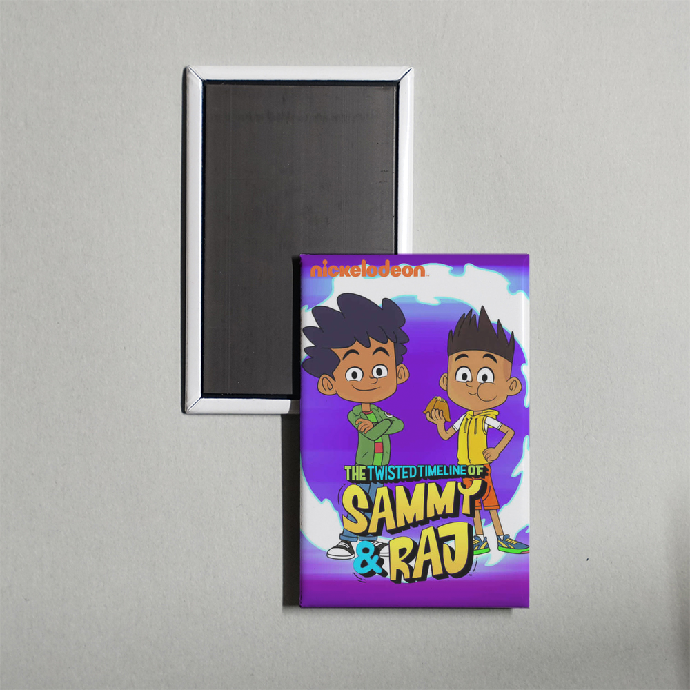 The Twisted Timeline of Sammy and Raj TV Show Fridge Magnet