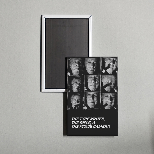 The Typewriter, the Rifle & the Movie Camera Mini Movie Fridge Magnet