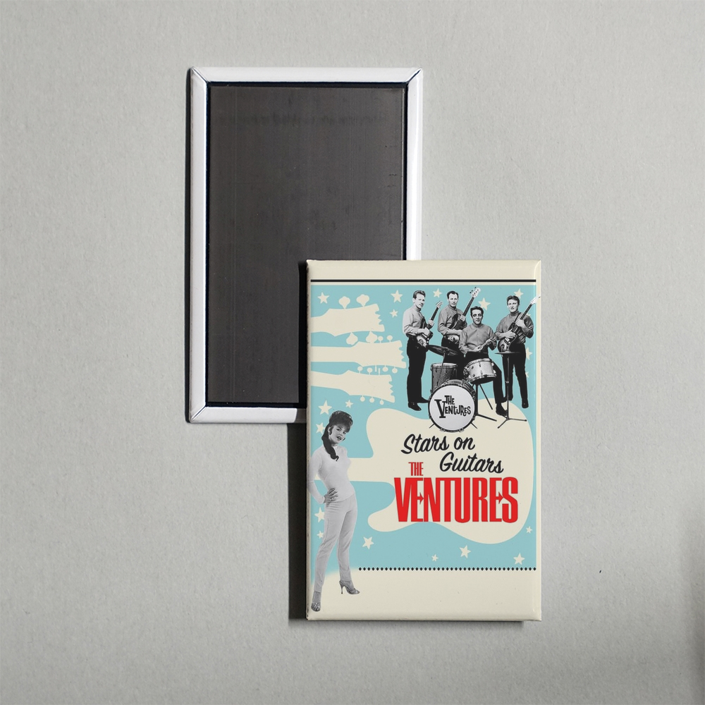 The Ventures Stars on Guitars Mini Movie Fridge Magnet