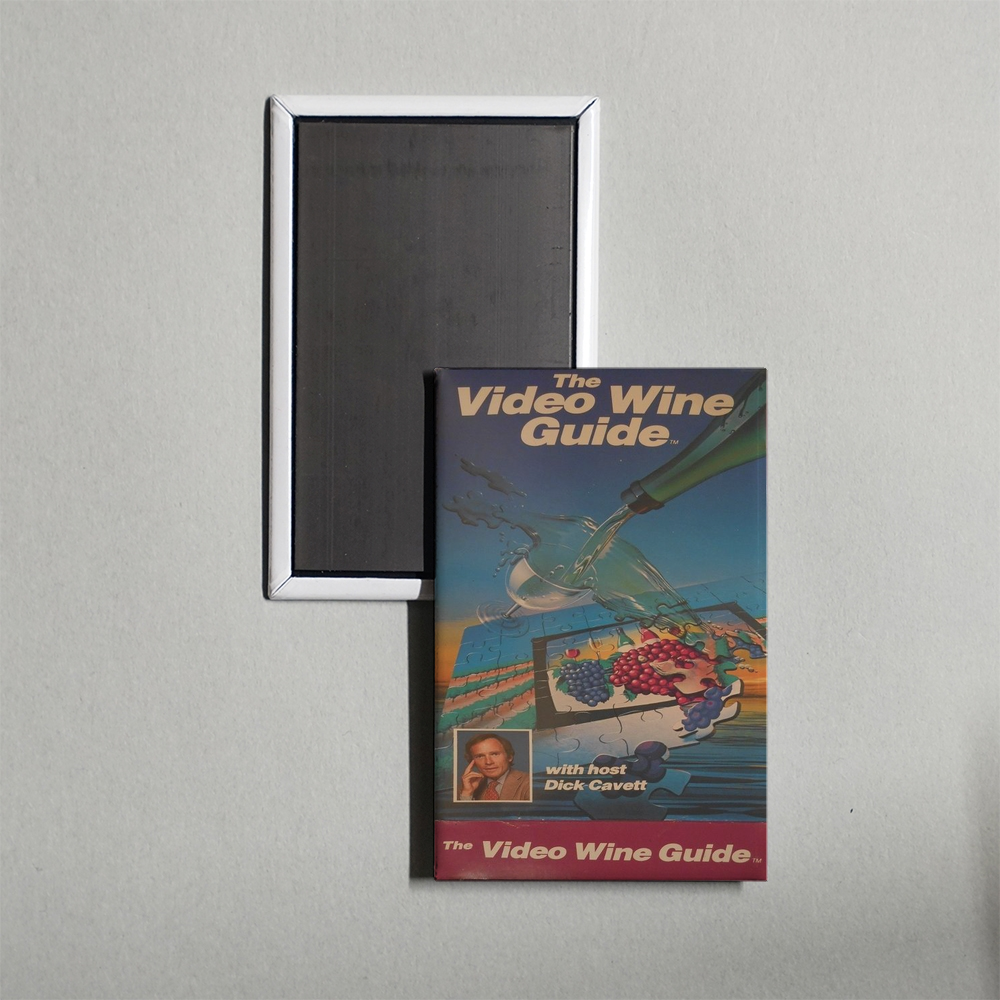 The Video Wine Guide with Dick Cavett Mini Movie Fridge Magnet