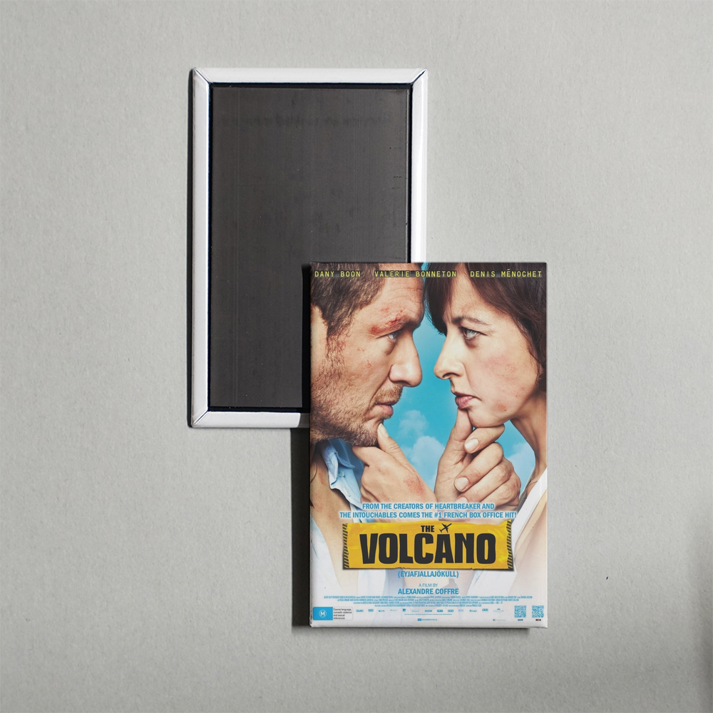 The Volcano Mini Movie Fridge Magnet