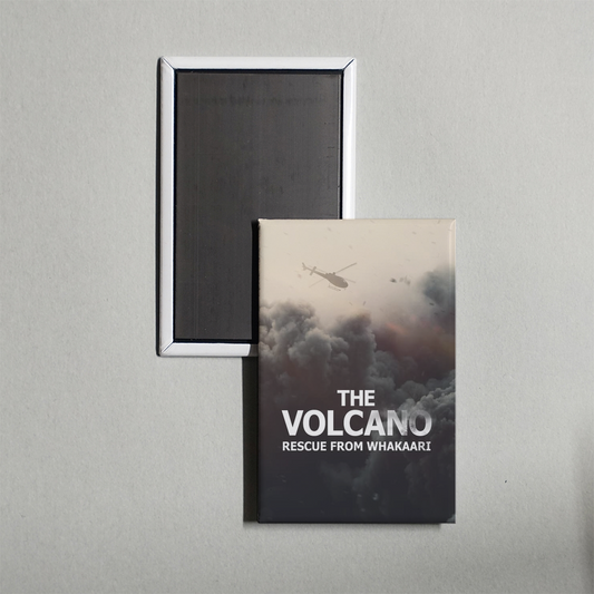 The Volcano Rescue from Whakaari Mini Movie Fridge Magnet