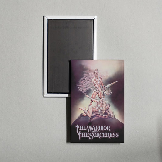 The Warrior and the Sorceress Mini Movie Fridge Magnet