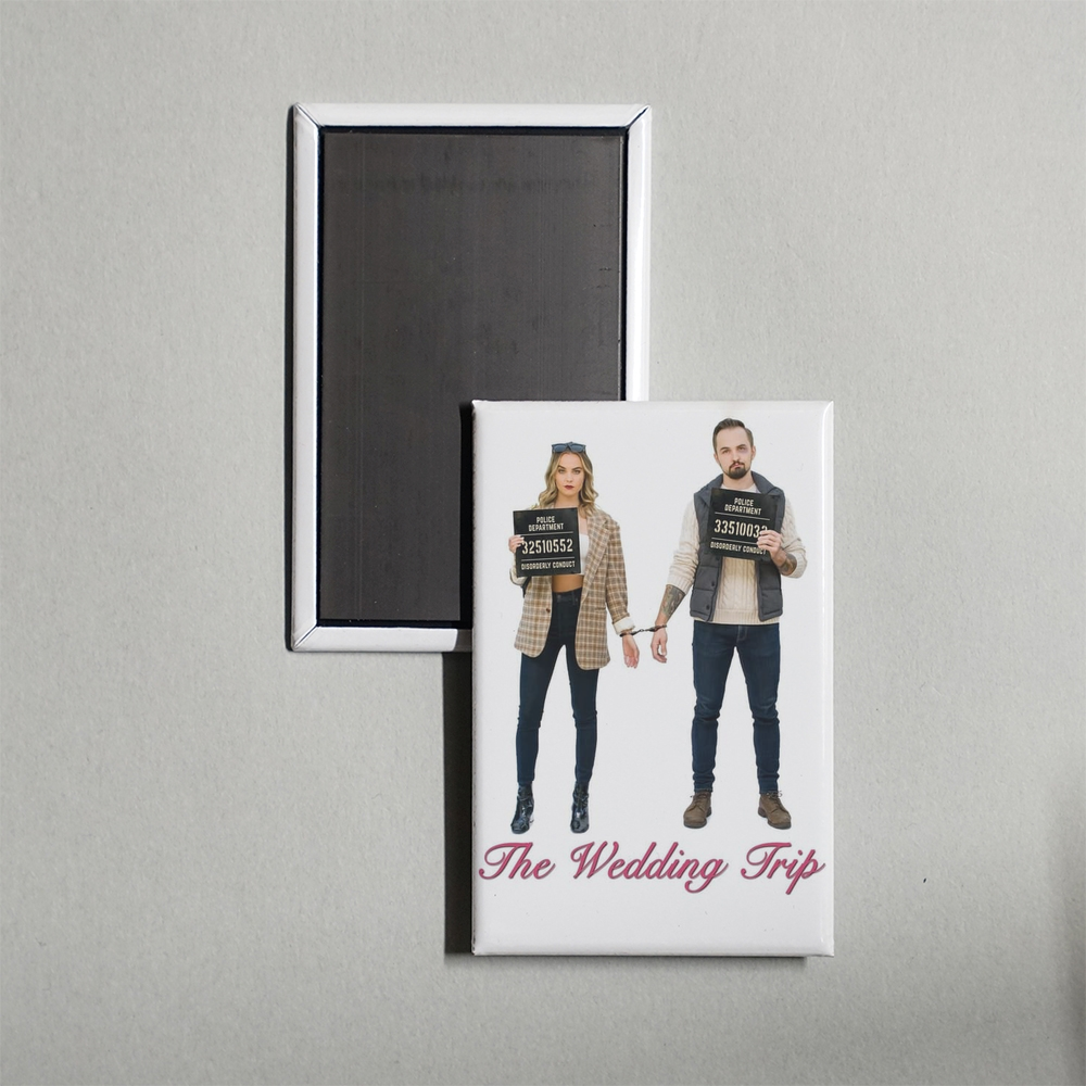 The Wedding Trip Mini Movie Fridge Magnet