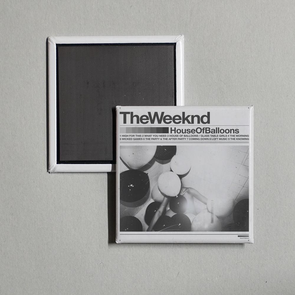 The Weeknd - House Of Balloons (Original) Album Cover Fridge Magnet