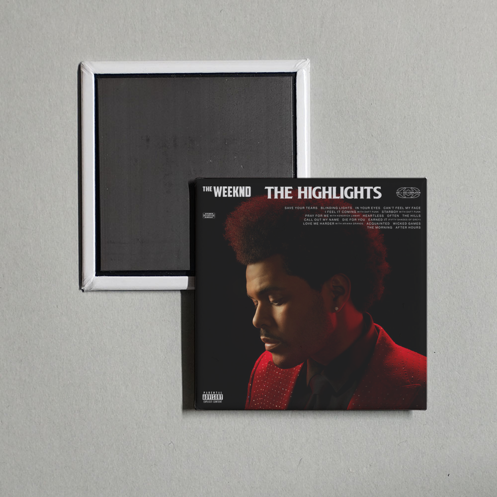 The Weeknd - The Highlights Album Cover Fridge Magnet