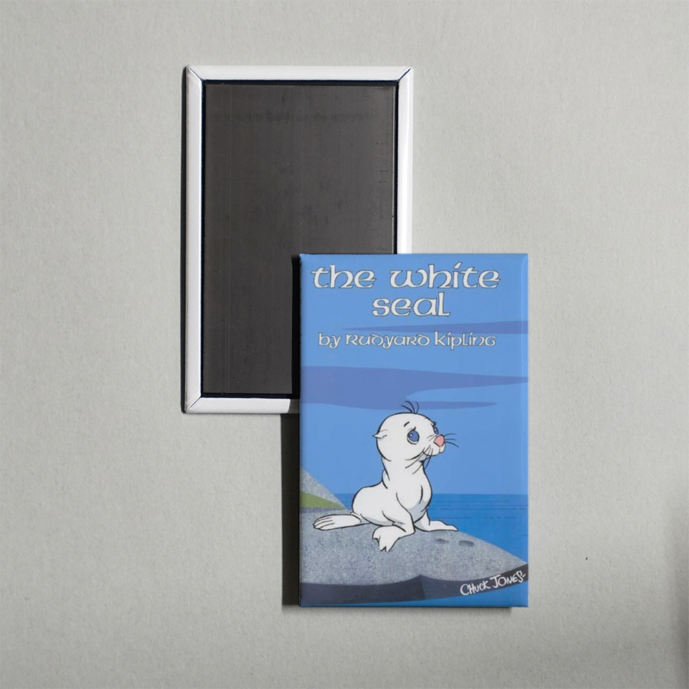 The White Seal Mini Movie Fridge Magnet
