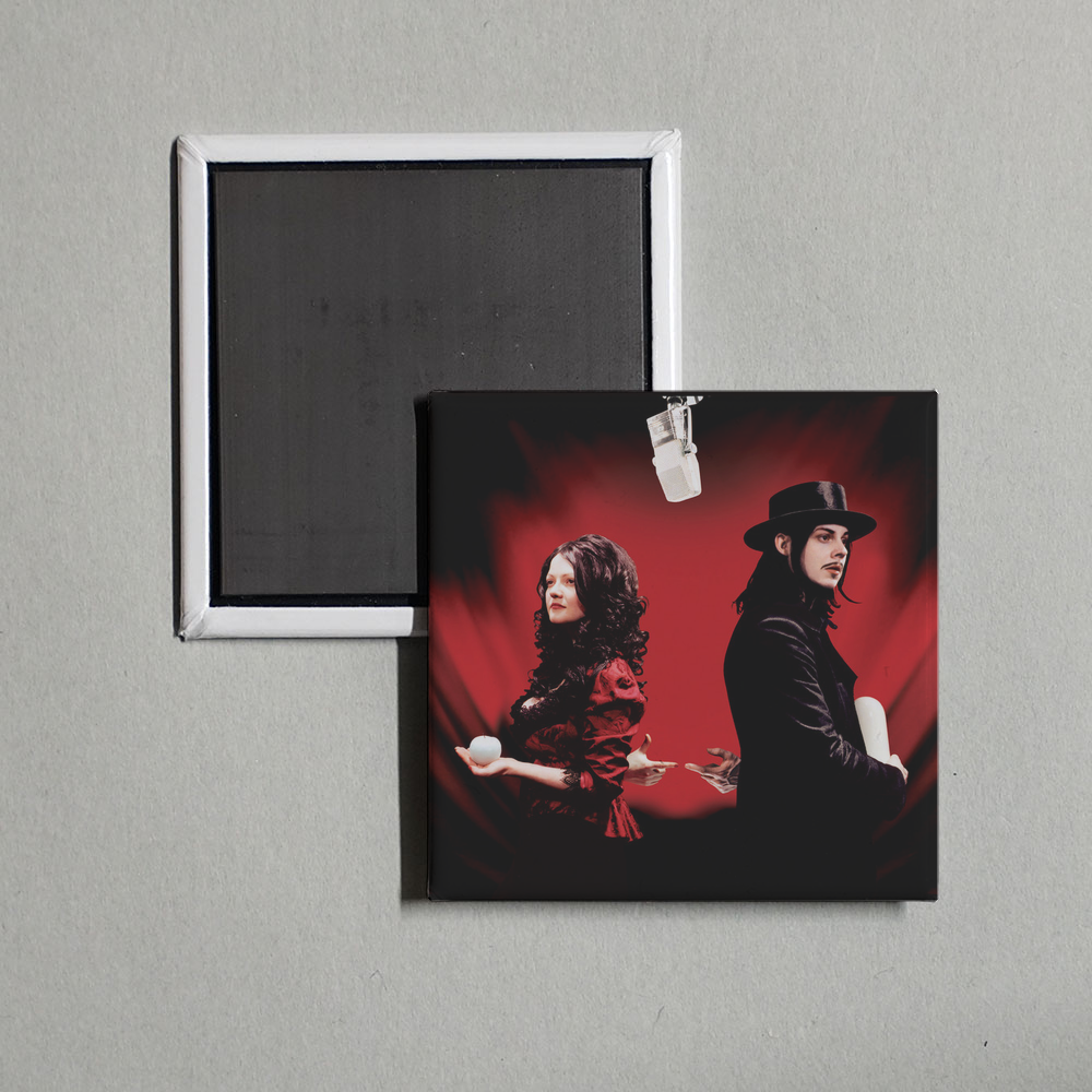 The White Stripes - Get Behind Me Satan Album Cover Fridge Magnet