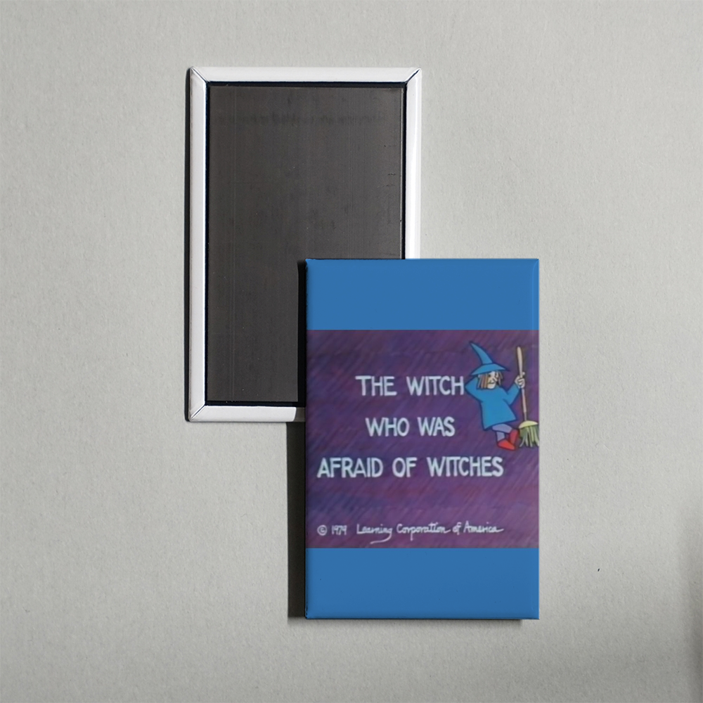 The Witch Who Was Afraid of Witches Mini Movie Fridge Magnet