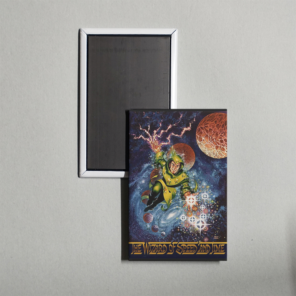 The Wizard of Speed and Time Mini Movie Fridge Magnet