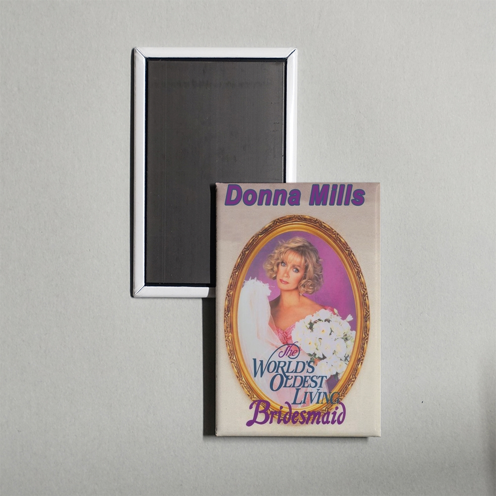 The World's Oldest Living Bridesmaid Mini Movie Fridge Magnet