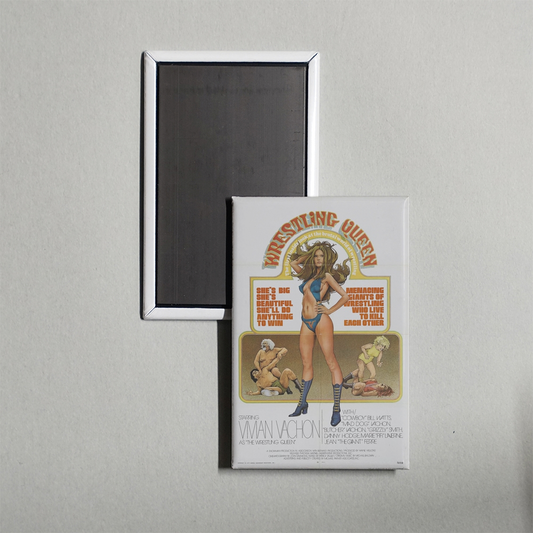 The Wrestling Queen Mini Movie Fridge Magnet