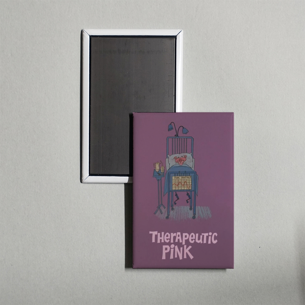 Therapeutic Pink Mini Movie Fridge Magnet