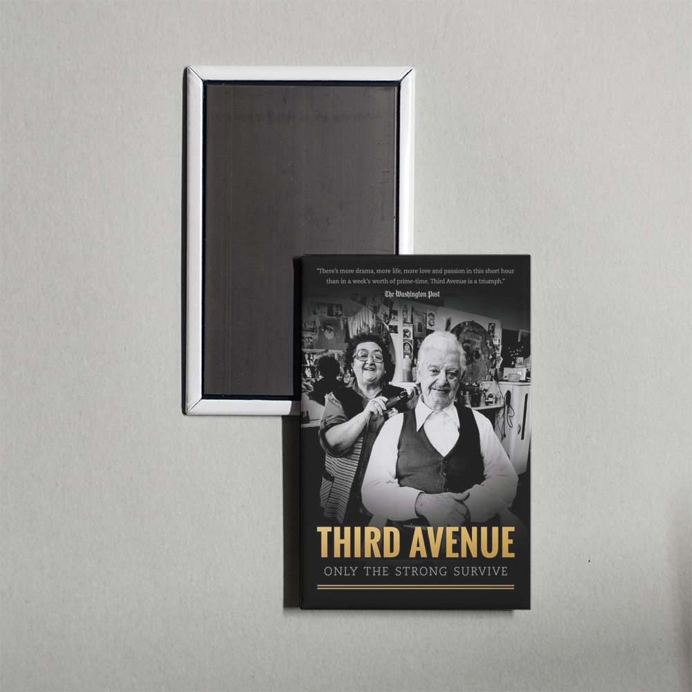 Third Avenue Only the Strong Survive Mini Movie Fridge Magnet