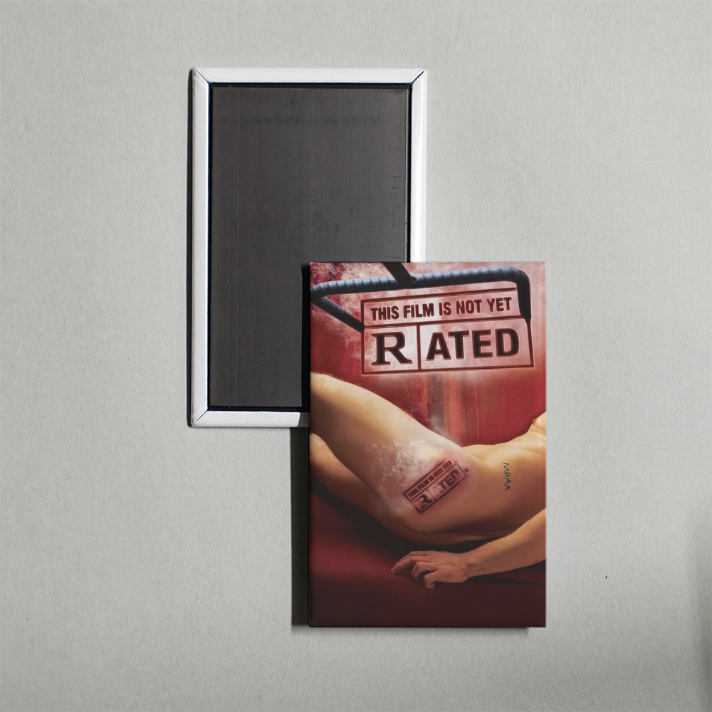 This Film Is Not Yet Rated Mini Movie Fridge Magnet