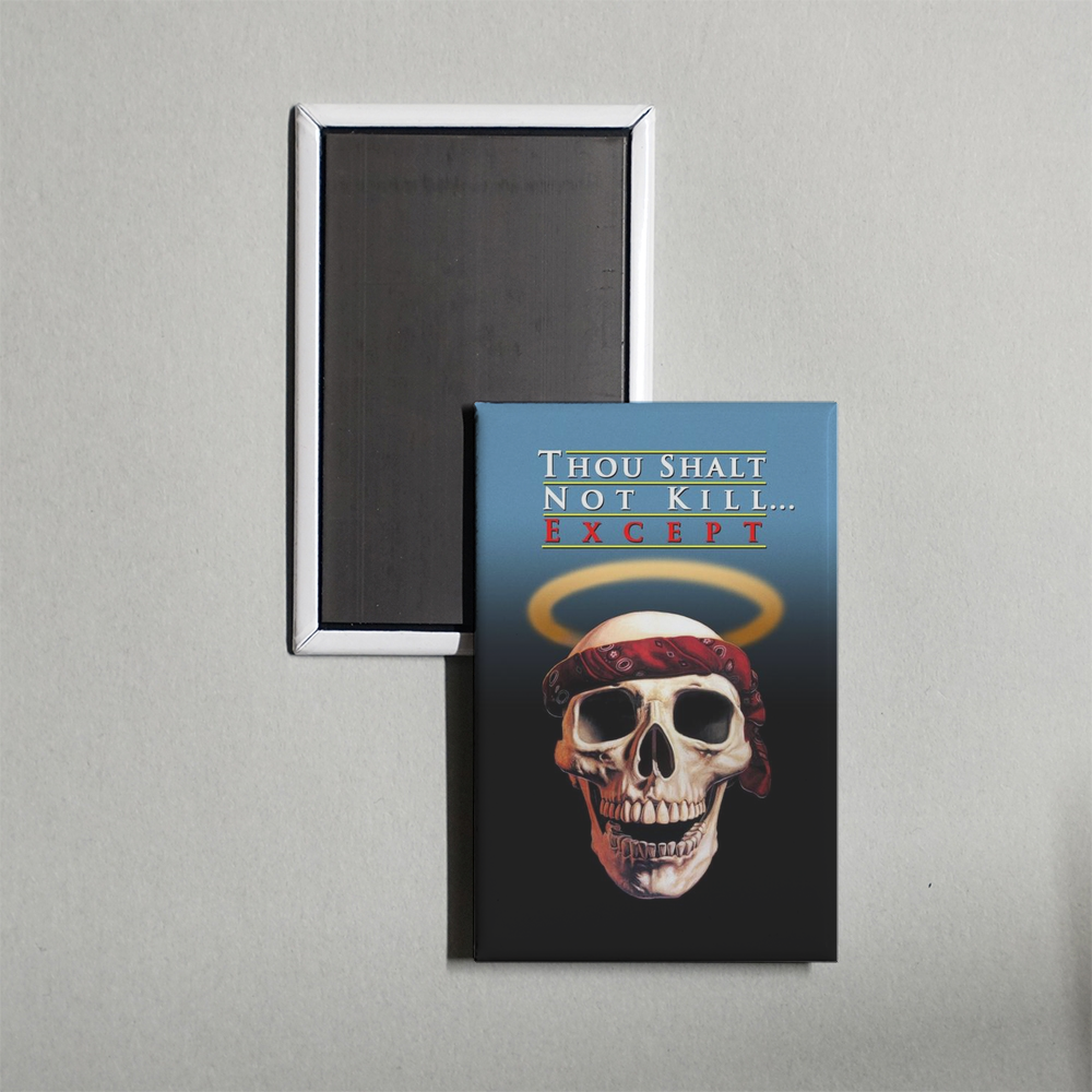 Thou Shalt Not Kill... Except Mini Movie Fridge Magnet