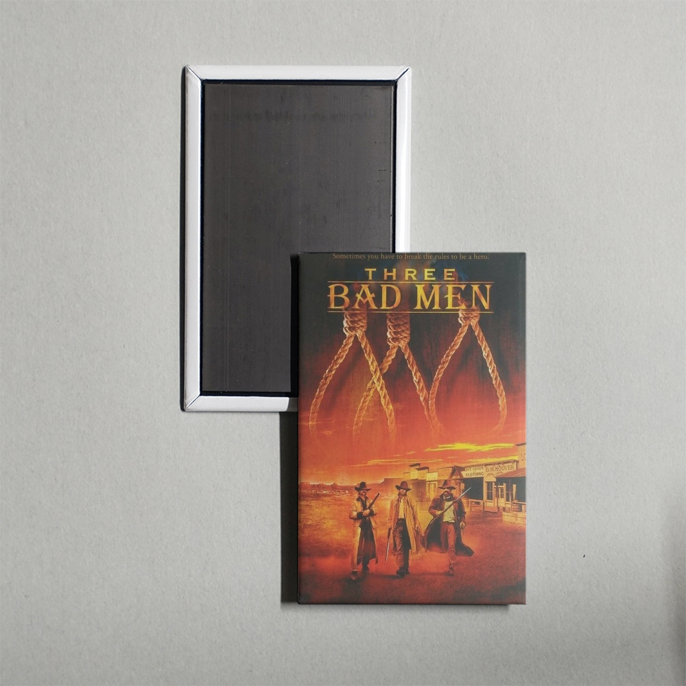 Three Bad Men Mini Movie Fridge Magnet