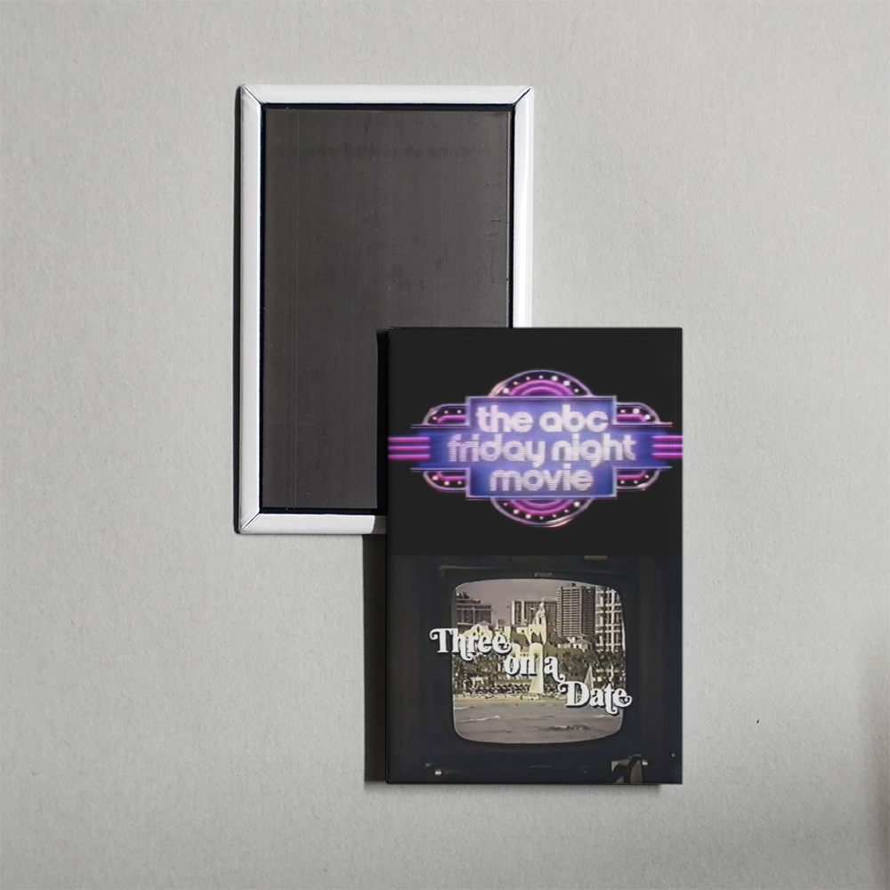 Three on a Date Mini Movie Fridge Magnet