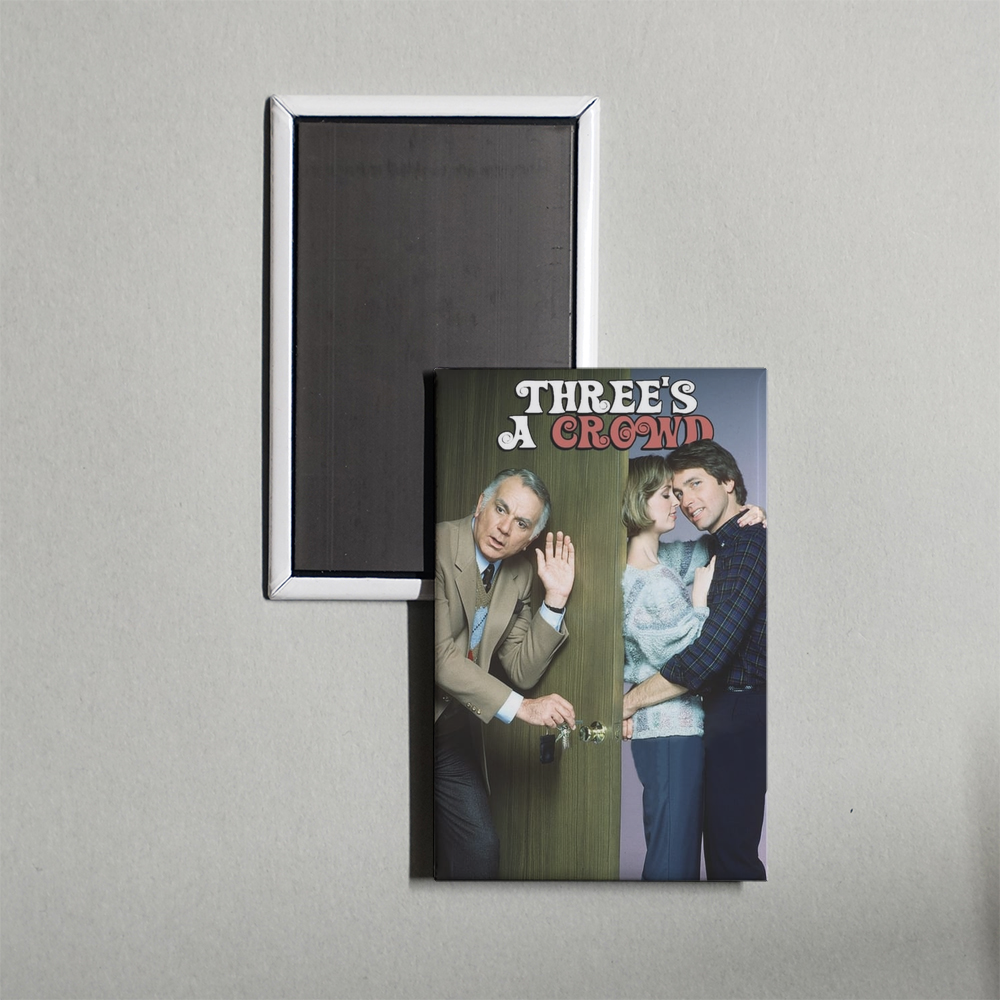 Three's a Crowd TV Show Fridge Magnet