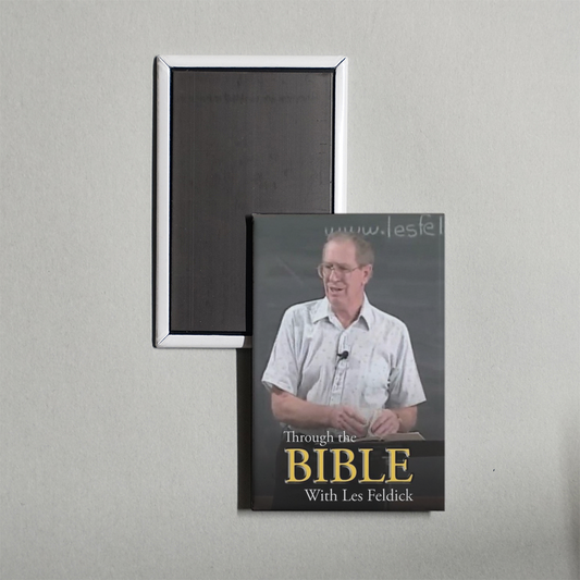 Through the Bible with Les Feldick TV Show Fridge Magnet