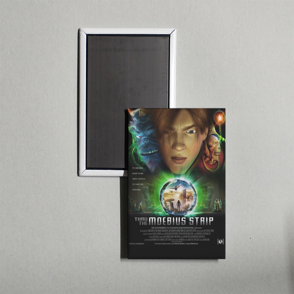 Thru the Moebius Strip Mini Movie Fridge Magnet
