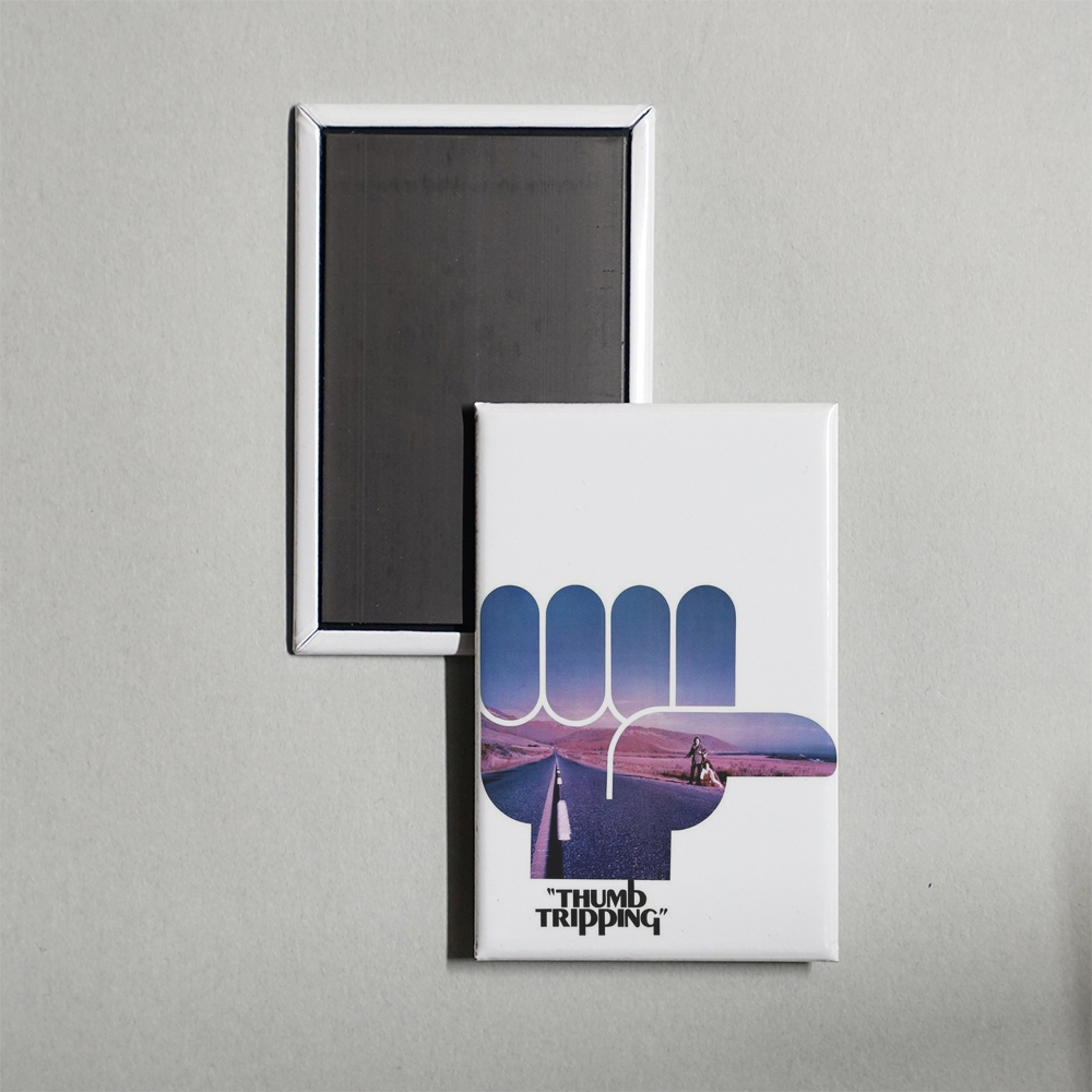 Thumb Tripping Mini Movie Fridge Magnet