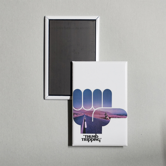 Thumb Tripping Mini Movie Fridge Magnet