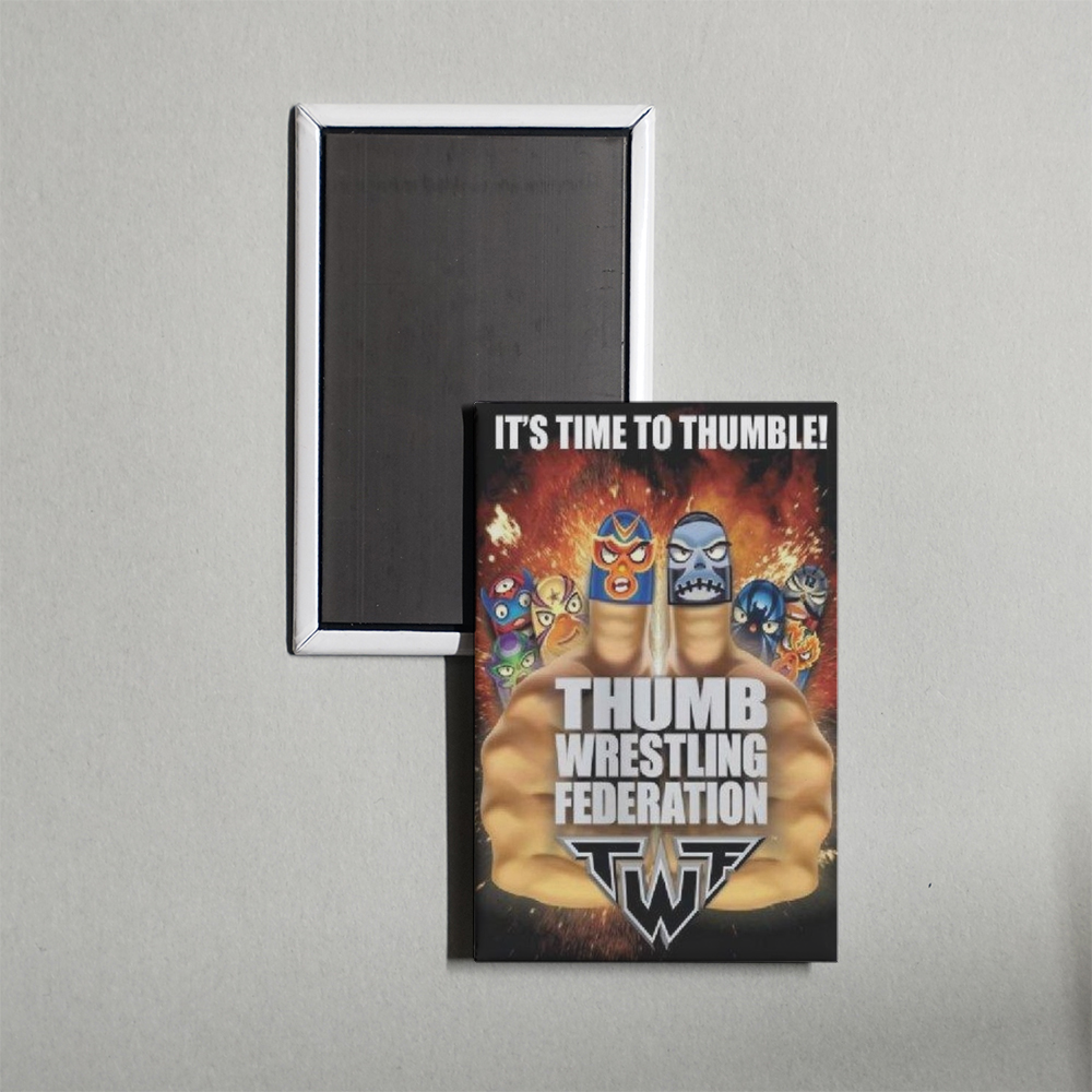 Thumb Wrestling Federation TV Show Fridge Magnet