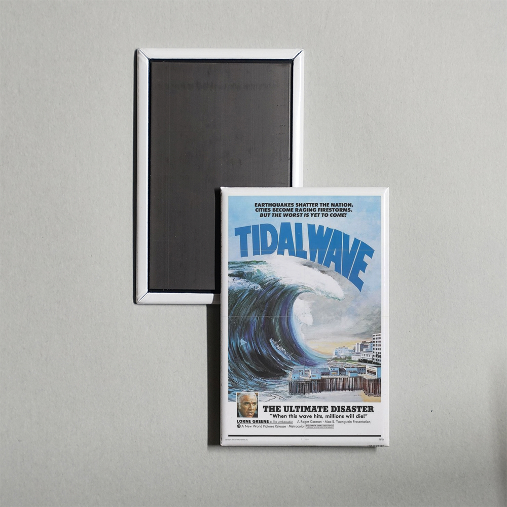 Tidal Wave Mini Movie Fridge Magnet
