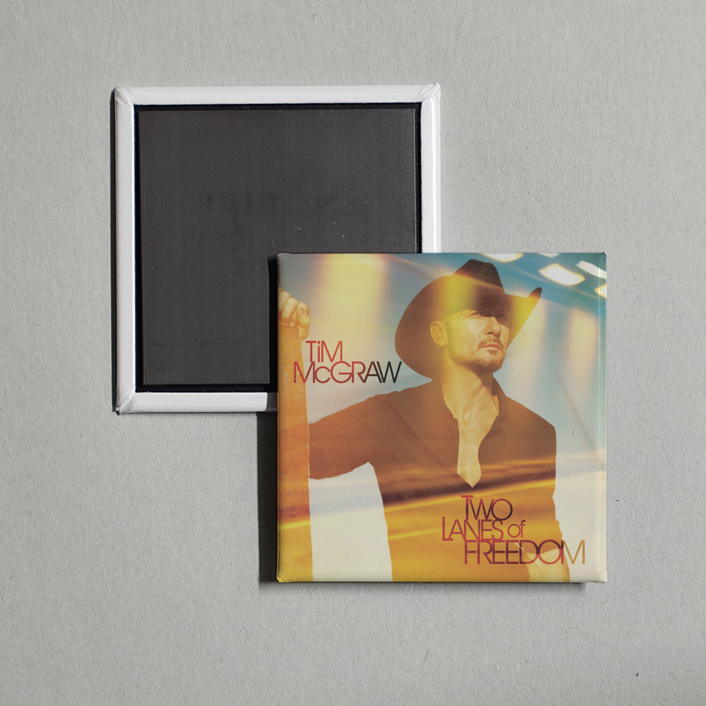 Tim McGraw - Two Lanes Of Freedom Album Cover Fridge Magnet
