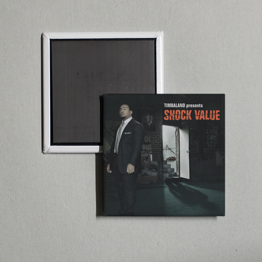 Timbaland - Shock Value Album Cover Fridge Magnet