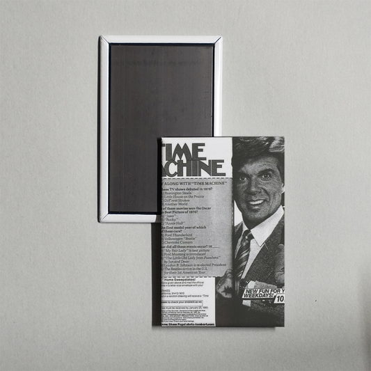Time Machine TV Show Fridge Magnet